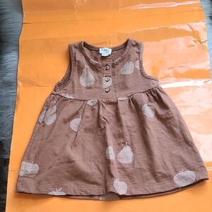 KidWild Organics Baby Girl Fruit Print Dress
